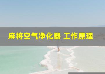 麻将空气净化器 工作原理